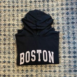 Brandy Melville Navy Blue Boston Hoodie